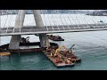 2026.06.15 淡江大橋 西側主橋塔圍堰施工概況 空拍直播