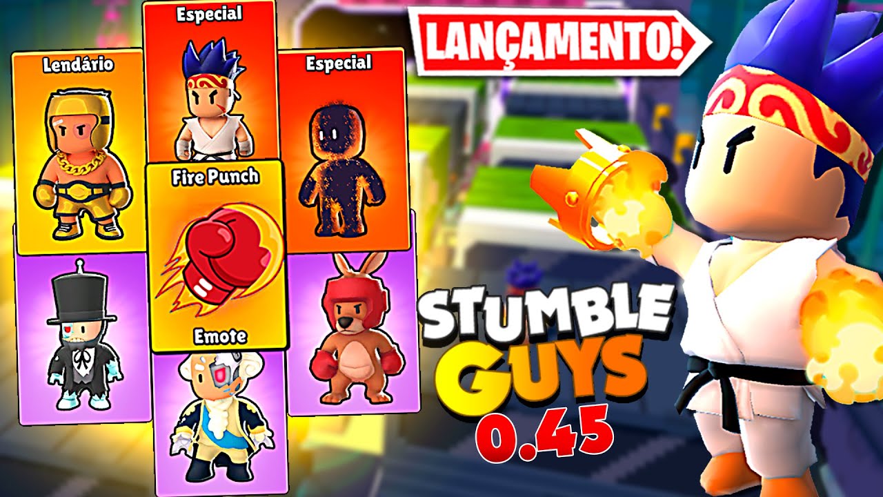 LANÇAMENTO DA 0.45 BETA DO STUMBLE GUYS! 