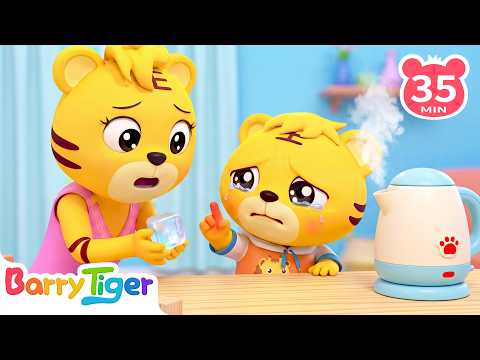 Stay Safe Around Steaming Hot Water! ♨️ | Safety Habits | Animal Songs & Kids Songs | BarryTiger