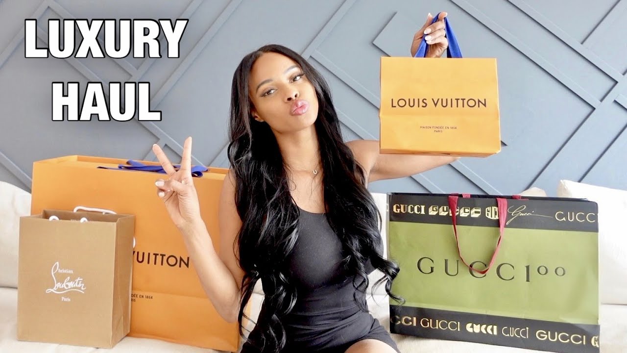 LUXURY HAUL!!  GUCCI, LOUIS VUITTON, LOUBOUTIN, BURBERRY 