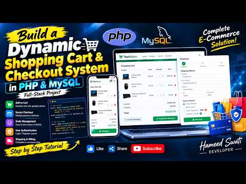 Build a Dynamic Shopping Cart & Checkout System in PHP & MySQL | Full-Stack Project