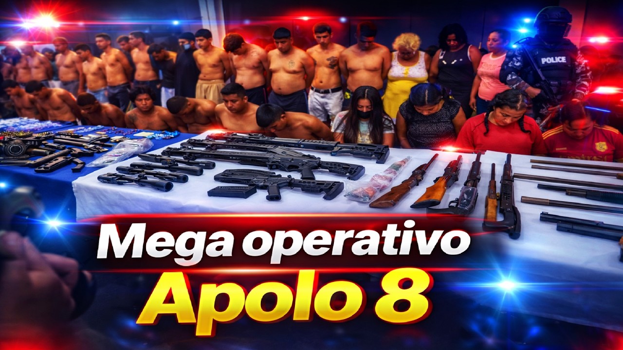 Apolo 8 sacude Guayaquil: armas, dr0g@, 42 detenidos