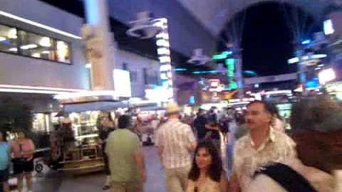 Chris Rugh in Downtown Vegas having a Joy good time