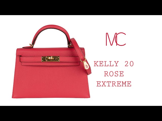 Hermes Mini Kelly II Bag I6 Rose Extreme Epsom SHW