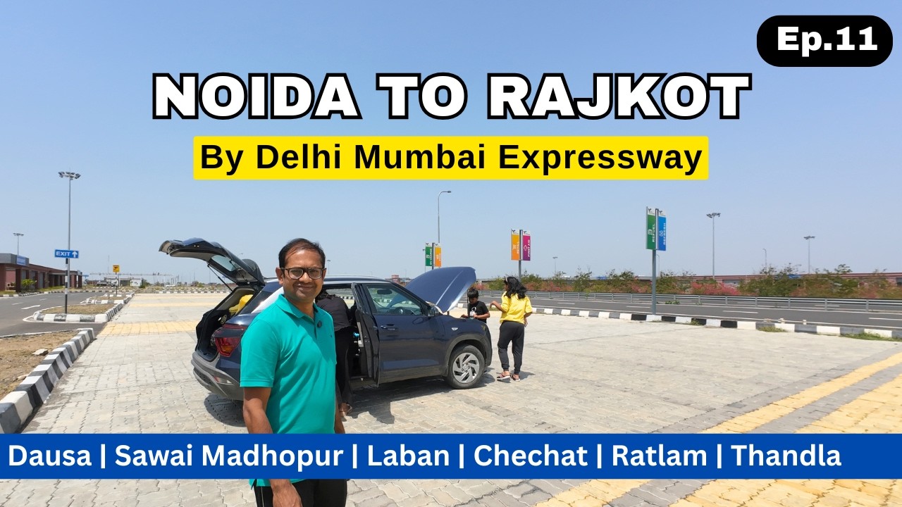 Delhi to Rajkot 1250 KM trip via Delhi Mumbai Expressway | Roving Family
