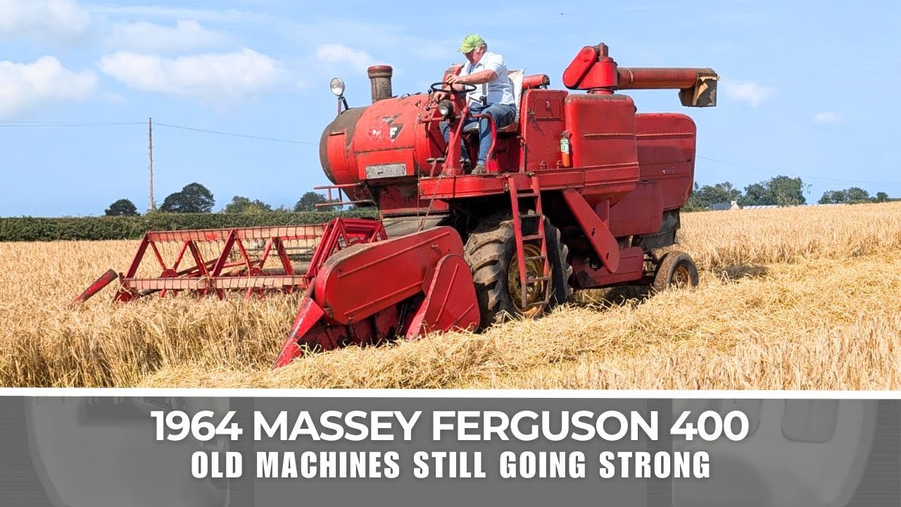 1964 Massey Ferguson 400 Combine still working away in North Antrim 60 years later