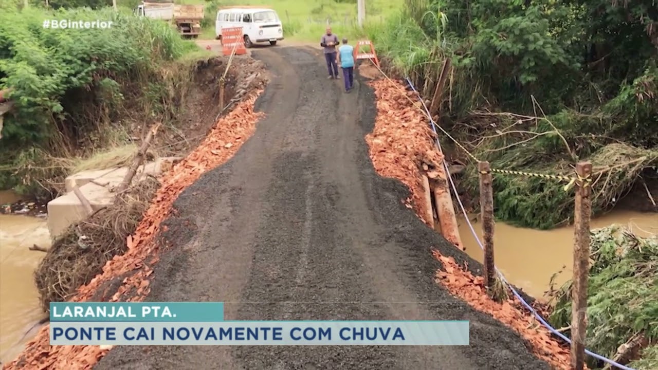 Laranjal Paulista: prefeitura faz acesso provisório após ponte ser destruída pela chuva