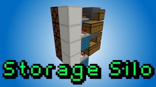 Storage Silo (most compact) - Minecraft Redstone Tutorial