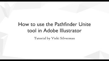 How to use the Pathfinder Unite tool in Adobe Illustrator
