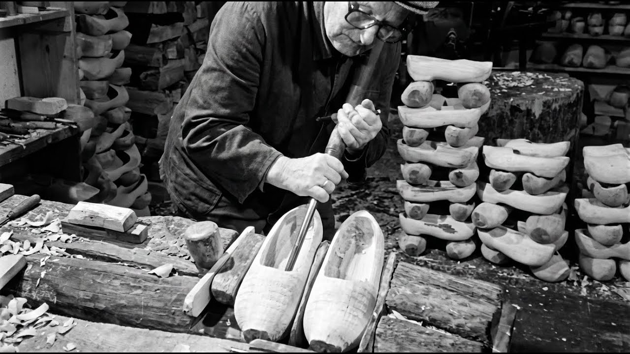 Before Machines Took Over: How Wooden Clogs Were Made Before Modern ...