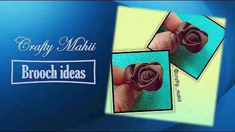 Brooch ideas ll DIY ll Tutorial ll #foamsheet craft ll #youtubeshorts #youtubeviralshorts