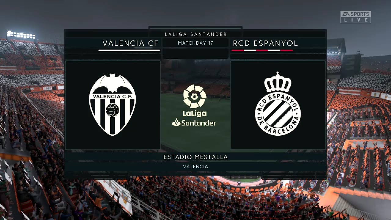 ⚽ Valencia vs Espanyol ⚽ | La Liga (31/12/2021) | Fifa 22