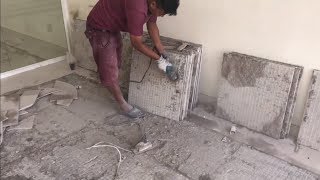 Phương pháp đục gạch nền cũ hiệu quả | Tận dụng gạch nền | Gạch Trung Quốc - kho tư liệu xây dựng