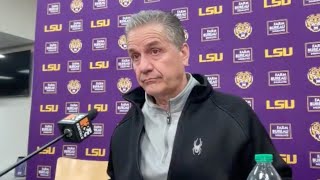 John Calipari postgame - LSU 78, Arkansas 74