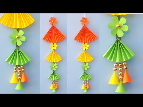 Easy and Quick Paper Wall Hanging Ideas / simple door hanging craft ...