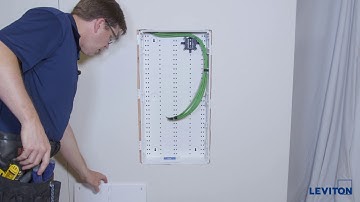 Installing the Vented Cover on a Wireless Structured Media Center