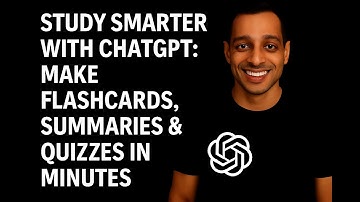 Study Smarter with ChatGPT: Flashcards, Summaries & Quizzes Fast