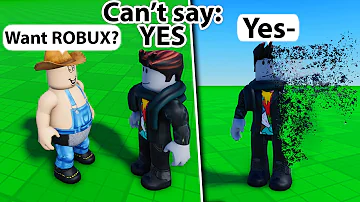 Roblox CAN'T SAY THE WORD... (tricking people)