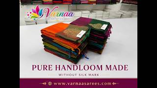 Trending Contrast border soft silk handloom sarees | free shipping | varnaa sirumugai