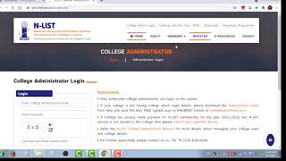 How to use N-List library program | Presented by : Dr. Ruchi Sinha