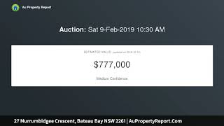 27 Murrumbidgee Crescent, Bateau Bay NSW 2261 | AuPropertyReport.Com