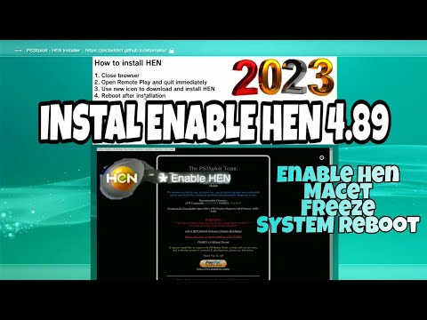 How To Install the Latest PS3Hen/HFW 4.89.1 {On Any PS3} 