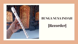 Bunga Nusa Indah  Recorder Cover
