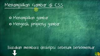 Tutorial HTML & CSS - 17 Menampilkan Gambar Di CSS