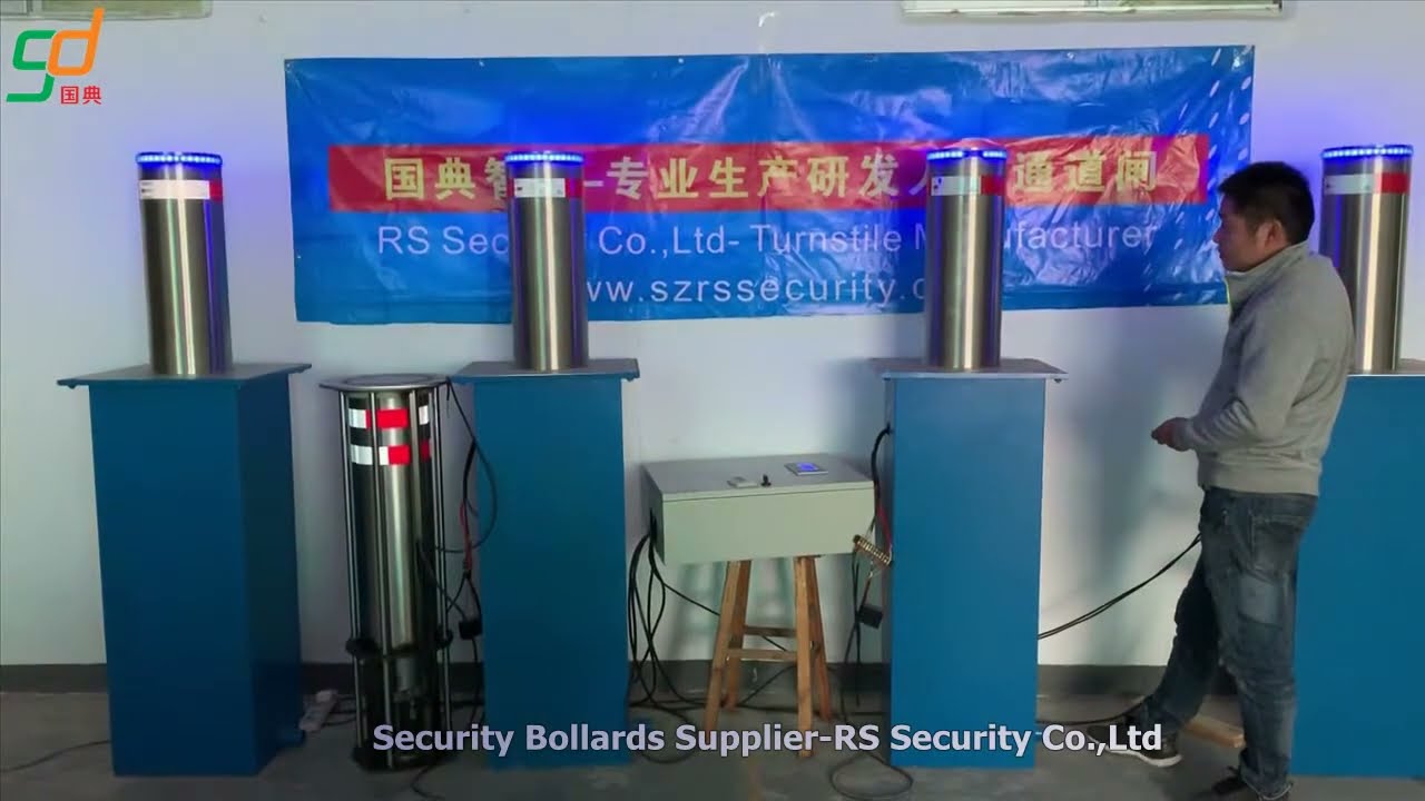 K12 Certification Automatic Bollards,Hydraulic Bollards,Rising Bollard,Factory_RS Security Co.,Ltd