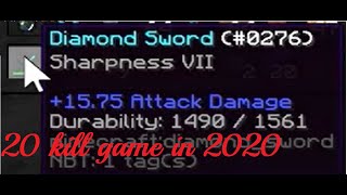 Getting the first 20 Bomb this year + Sharpness VII (Mega Skywars Highlight)