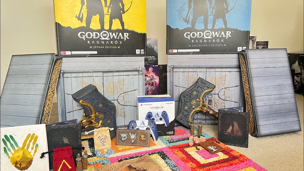 God of War Ragnarök - Unboxing da Edição de Colecionador e da Edição Jötnar