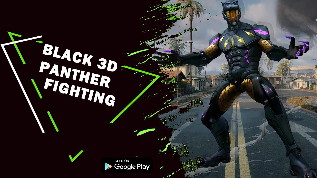 Black 3D Panther Fighting Game