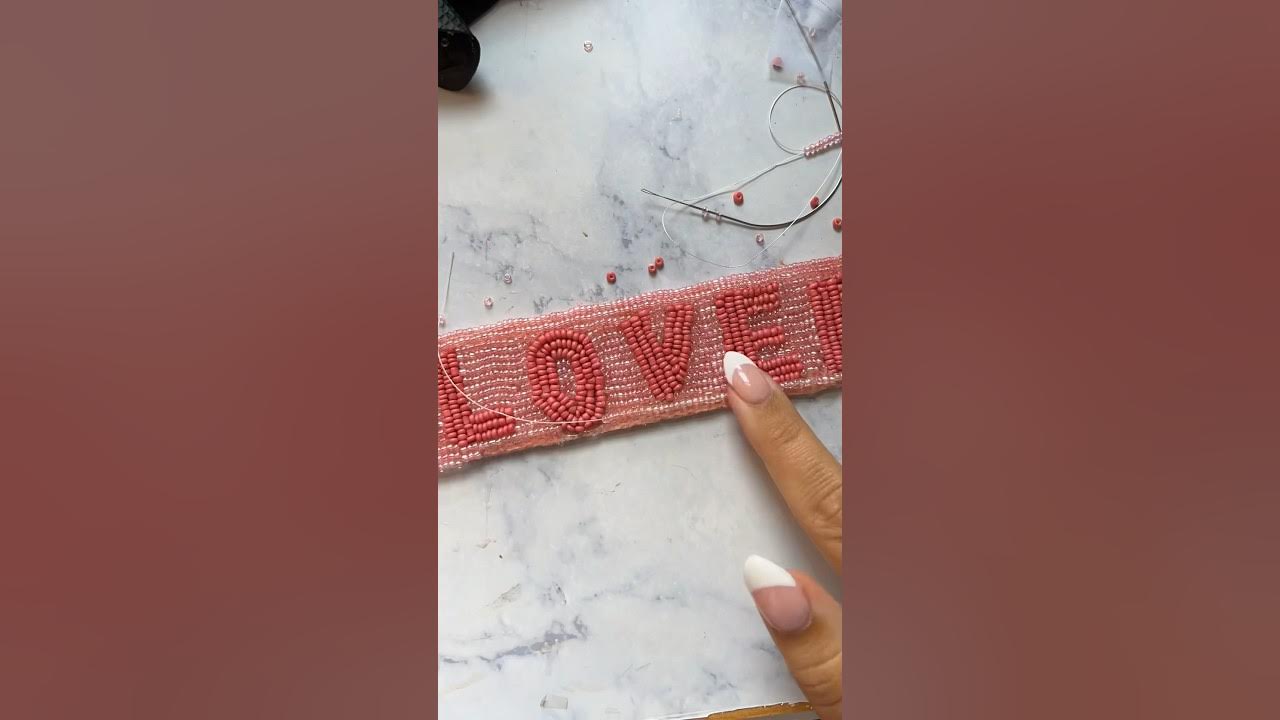 beaded purse strap tutorial 🩷 YouTube
