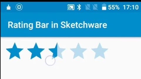Rating Bar in Sketchware App