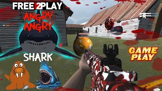 Angry Angry Shark ★ Gameplay ★ PC Steam [Free to Play] Dynamic shooter Game 2022 screenshot 5