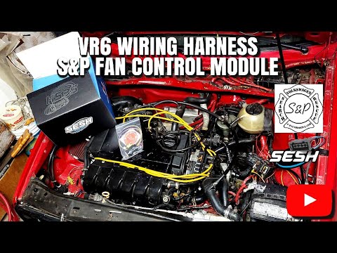 1991 Volkswagen mk2 Jetta vr6 wiring harness (seshmotorsport) install and review!