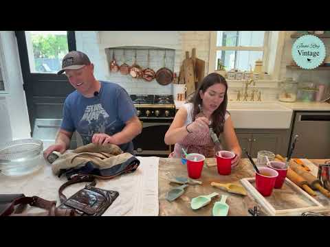 Paintapalooza Thrifted Home Decor Makeover and Leather Purse Repair and Cleaning