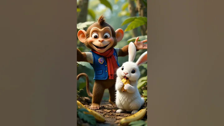 WILD Animal Face Off: Monkey Banana VS Rabbit!