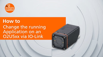 How to change the running application on an O2U5xx via IO-Link
