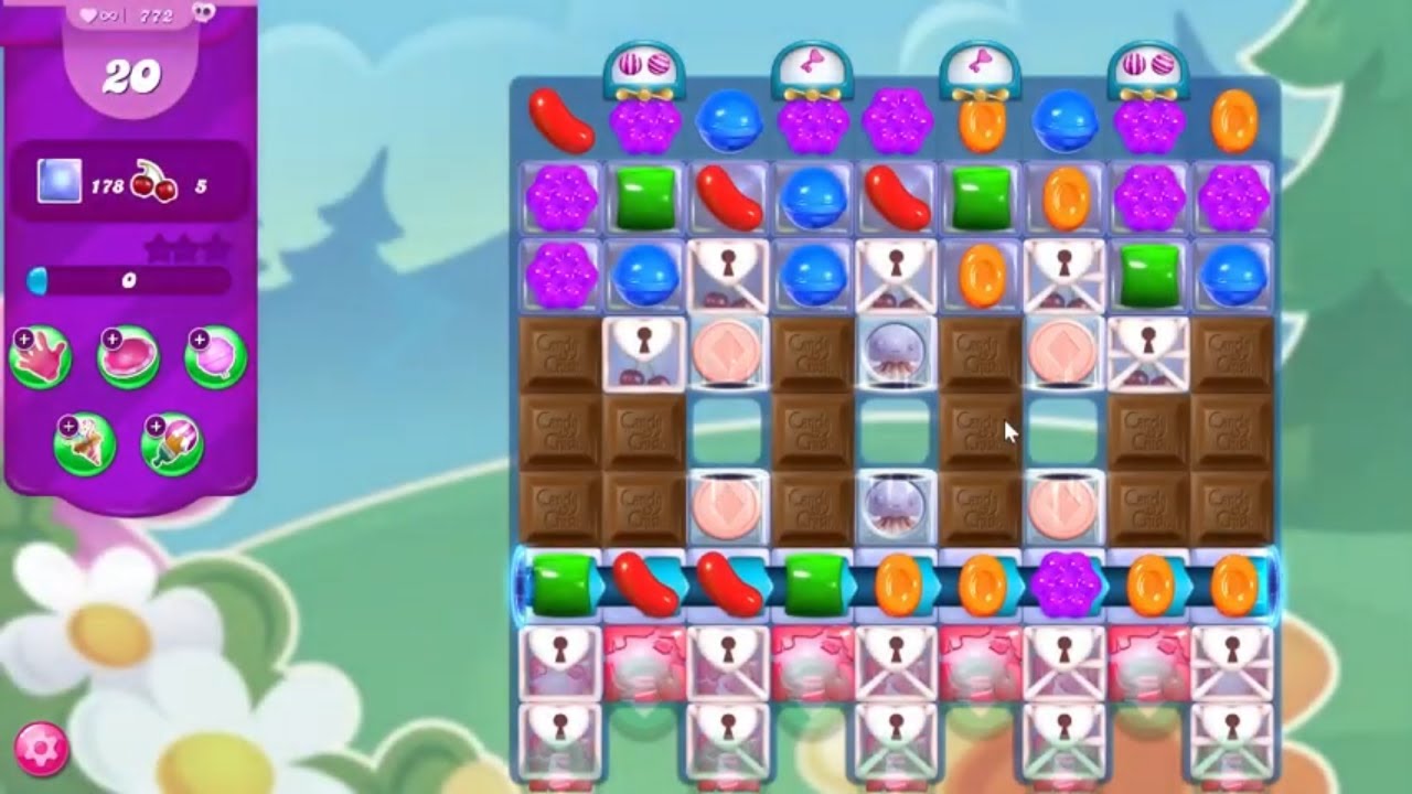 Candy Crush Saga LEVEL 772 NO BOOSTERS (new version) - YouTube