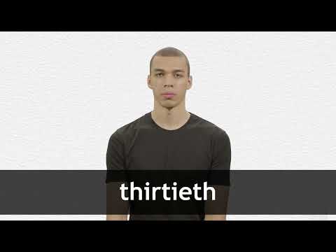 How to pronounce THIRTIETH in American English