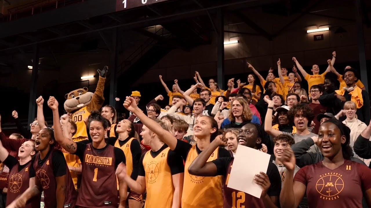 Behind the Scenes Gopher Women's Basketball Open Practice YouTube