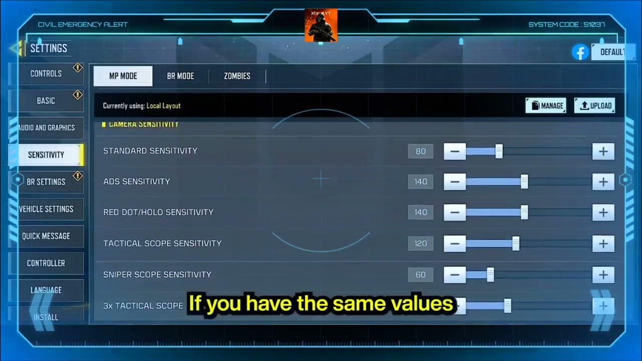 Codm MP sensitivity settings// kith Codm YouTube