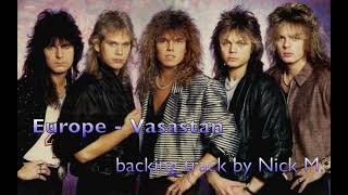 Europe - Vasastan (Live version)  guitar backing track by Nick M