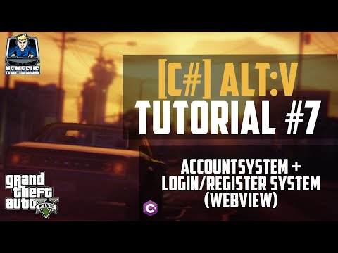 AltV Scripting Tutorial #7 - Accountsystem + Login/Registersystem über Webview #3  [C#] [Deutsch]