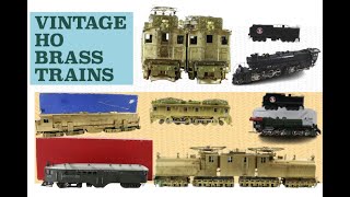 Vintage HO Brass Model Trains
