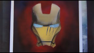 Iron Man Mask - Spray Pain Art