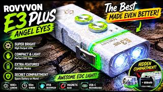 RovyVon E3 Plus Angel Eyes Flashlight Review – Best Made Even Better! 🔦⚡ #EDC