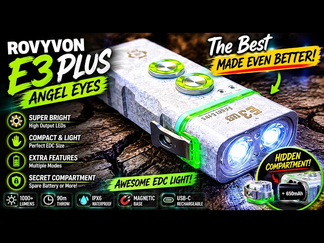 RovyVon E3 Plus Angel Eyes Flashlight Review – Best Made Even