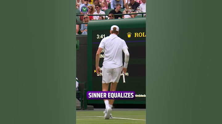 Sinner Strikes Back! Levels 1-1 vs Shelton | #Wimbledon2025